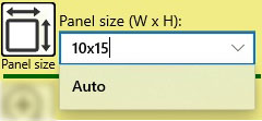 Panel size